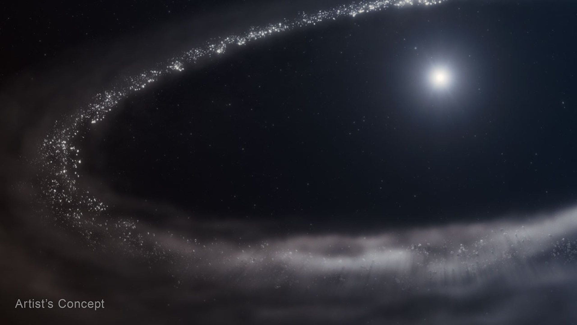 Webb Finds Icy Disk